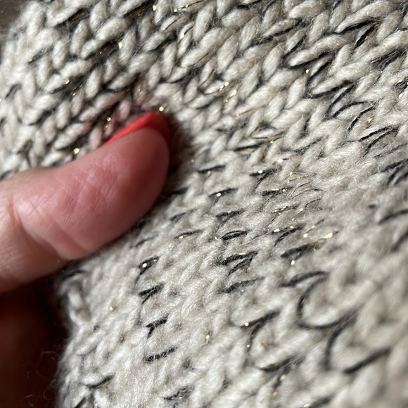 BCBGMAXAZRIA open high low cardigan sweater wool blend pockets geo hem back Med - Picture 6 of 10